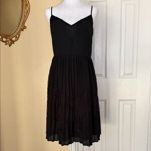 Express pleated chiffon /tulle/lace lined Fairy whimsygoth sheer vamp dark NWT